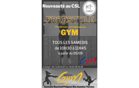 NOUVEAUTÉ - FREESTYLE GYM ! 